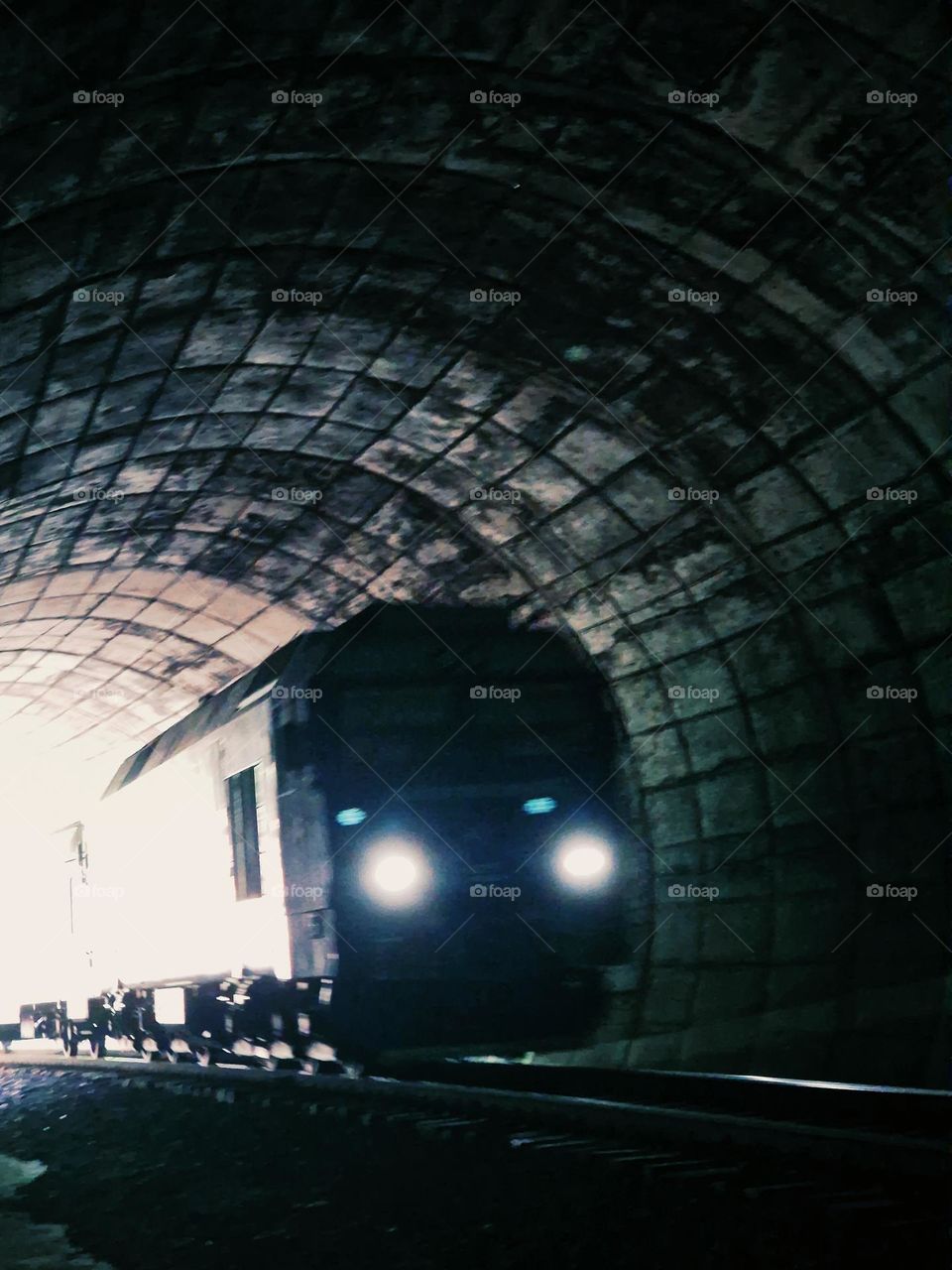 train in tunnel