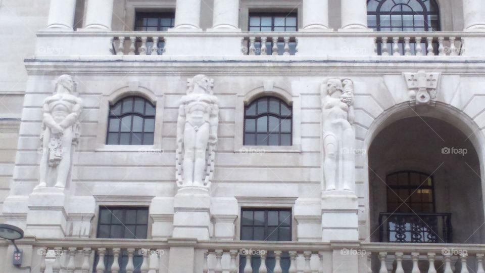 naughty statue at bank central London Uk