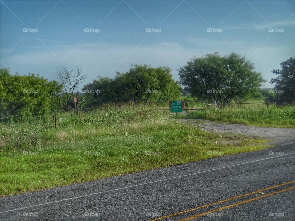 do not enter. This is a picture of a road I wanted to go down but it was posted to stay out