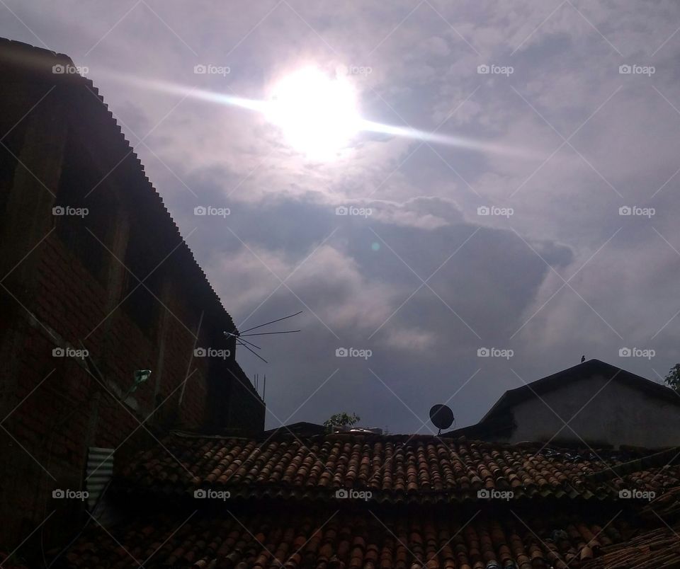 the beautiful burning sun