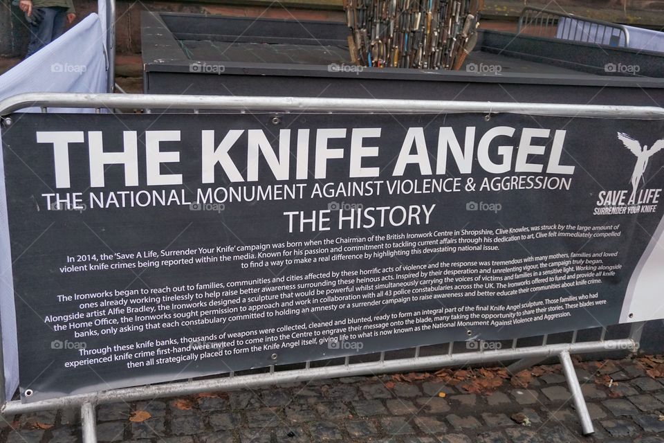 The Knife Angel .. National Monument Against Violence &Aggression ... The History 