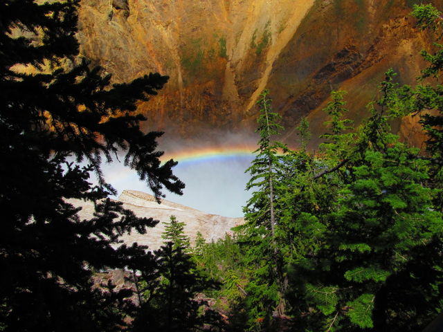 rainbow at Yellowstone river
