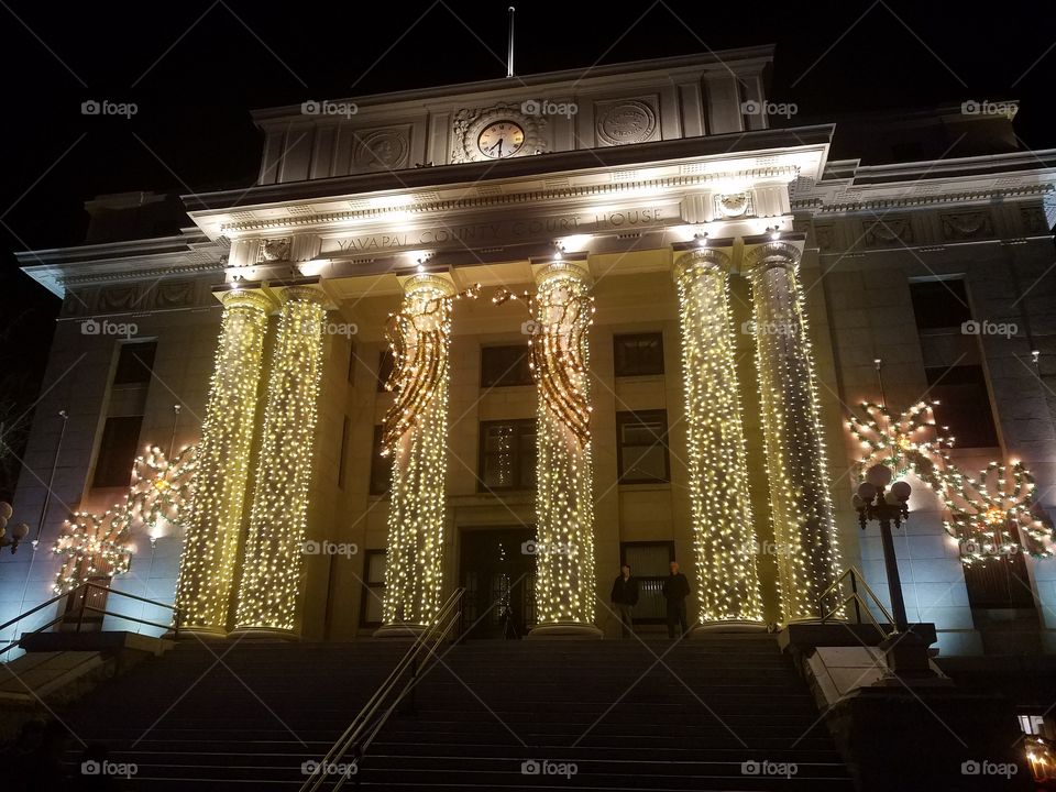 Courthouse Christmas Decoration