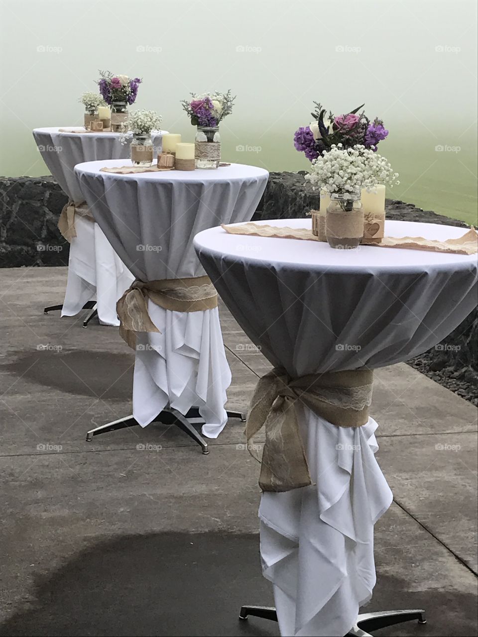 Wedding day set up