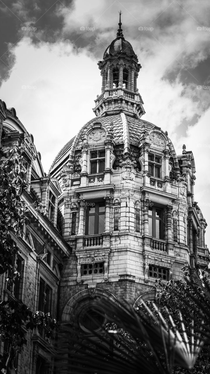 Detail of the Train Station of Antwerp, Belgium.