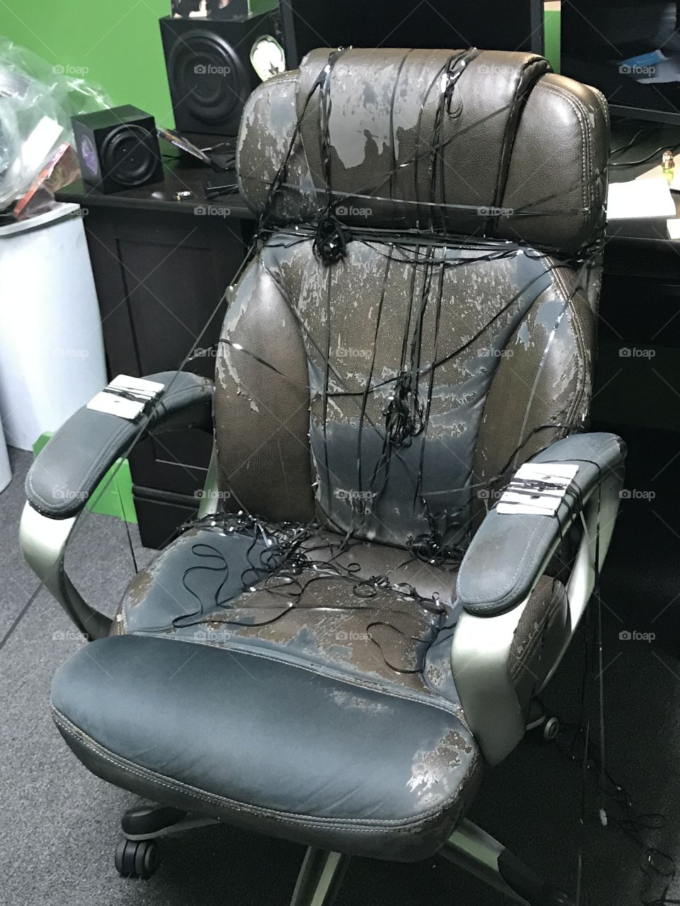 Office chair prank