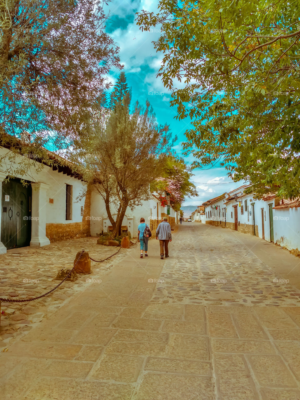 Walking street of Villa de Leyva