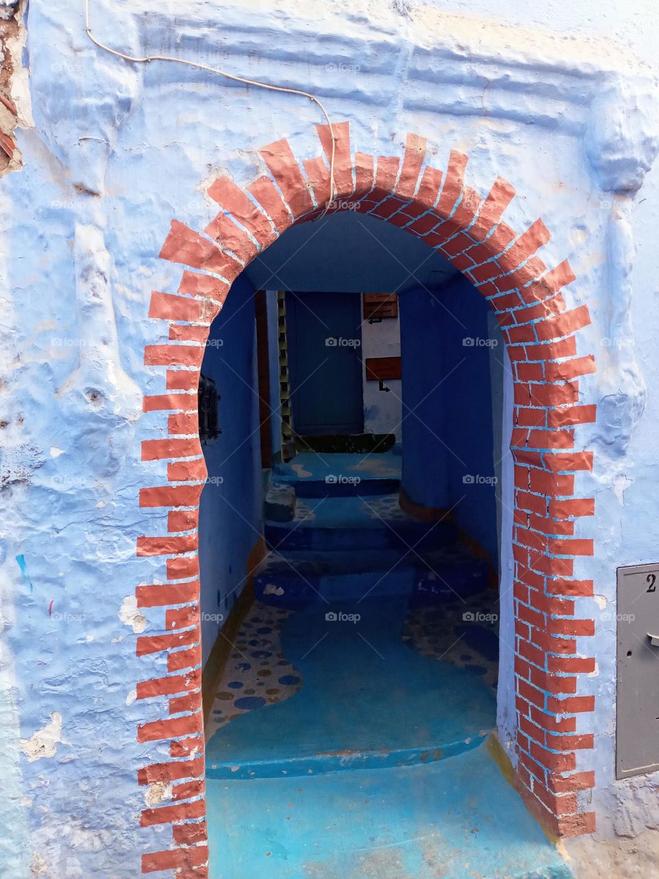 Entrance of house's in chefchaouen