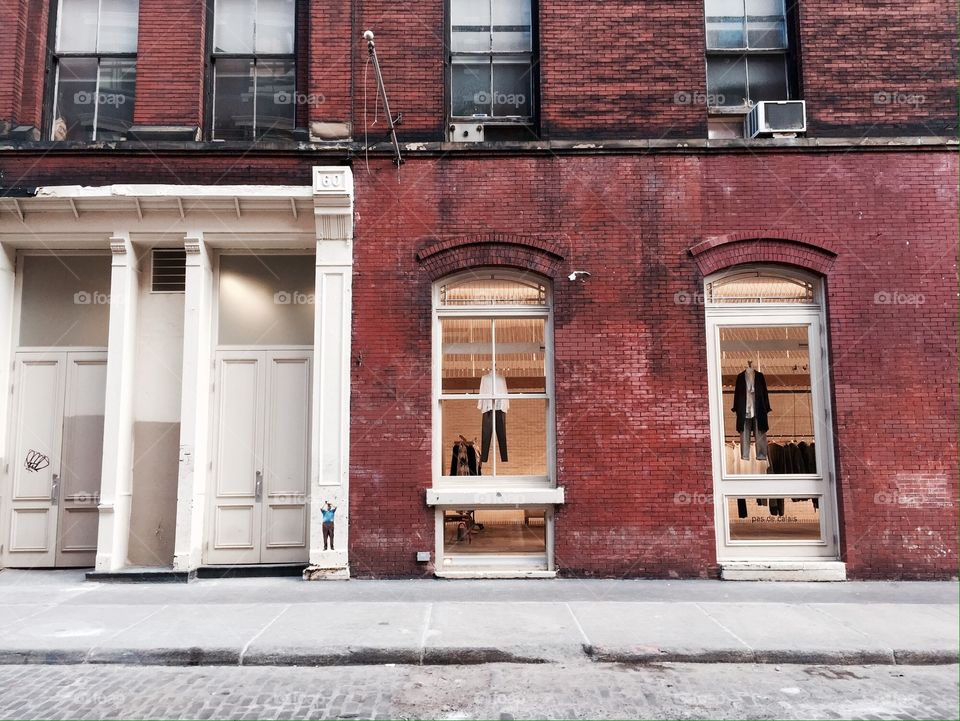 Shopping in SoHo. Store on a street in SoHo