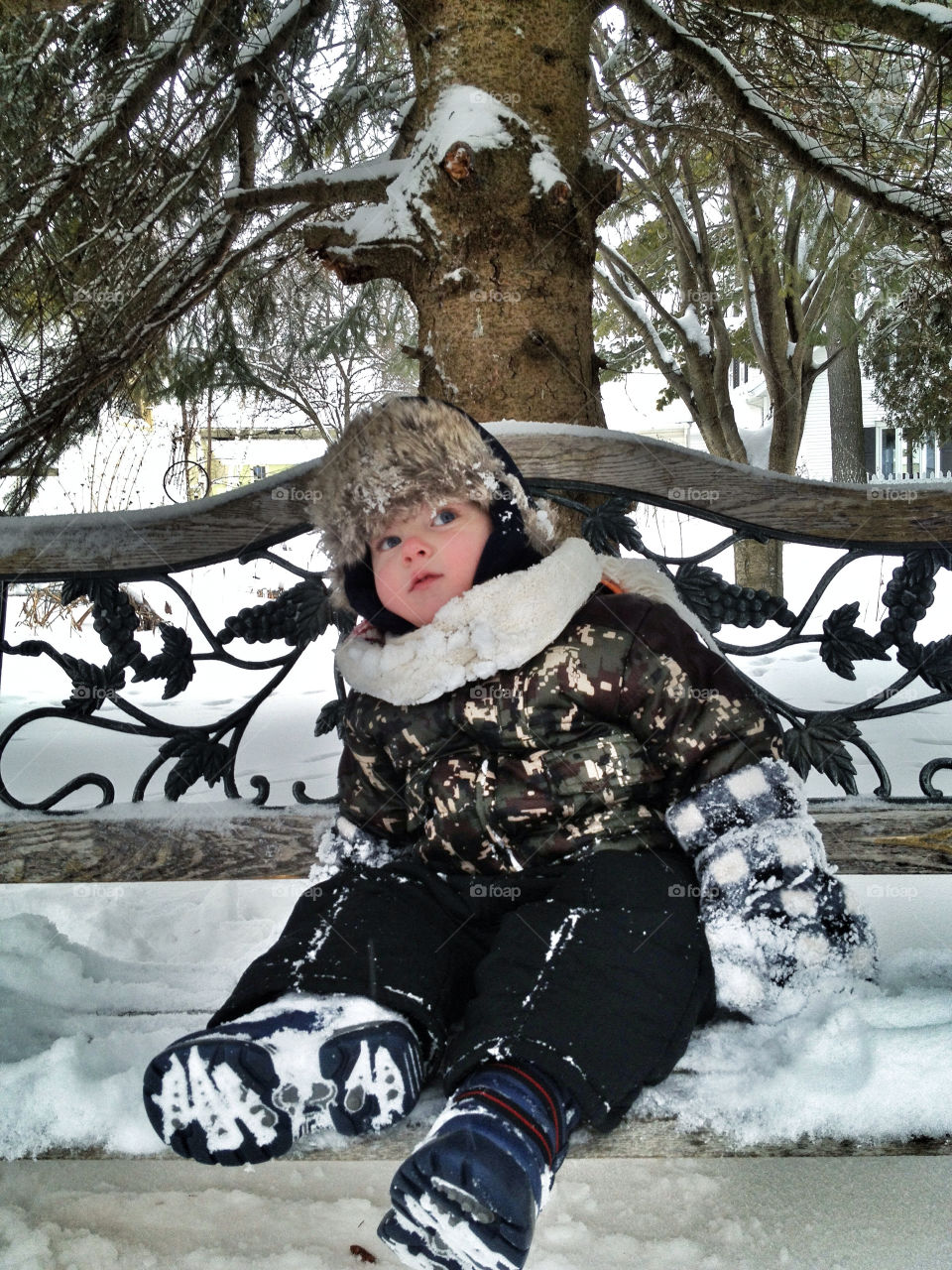 Mason loves the snow!