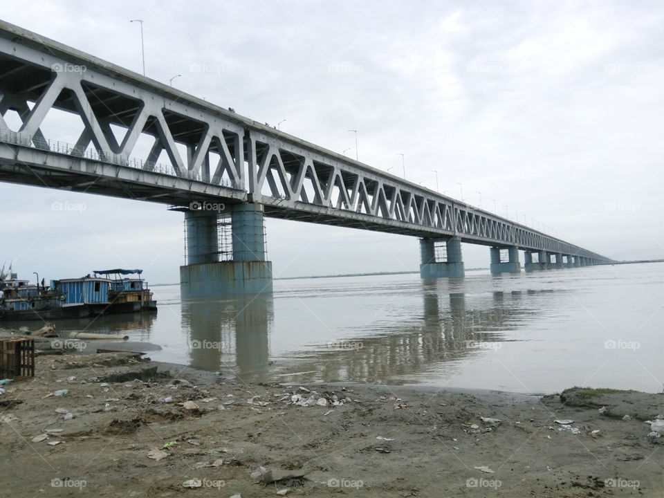Bogibil Bridge on Brahmaputra river.