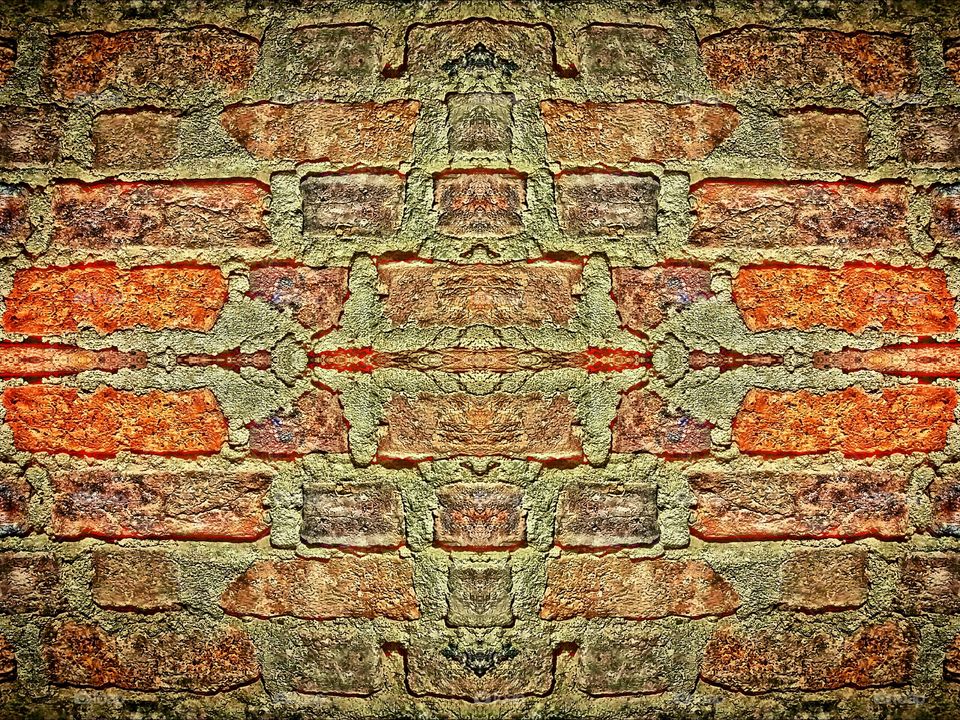 colour ful Brick wall