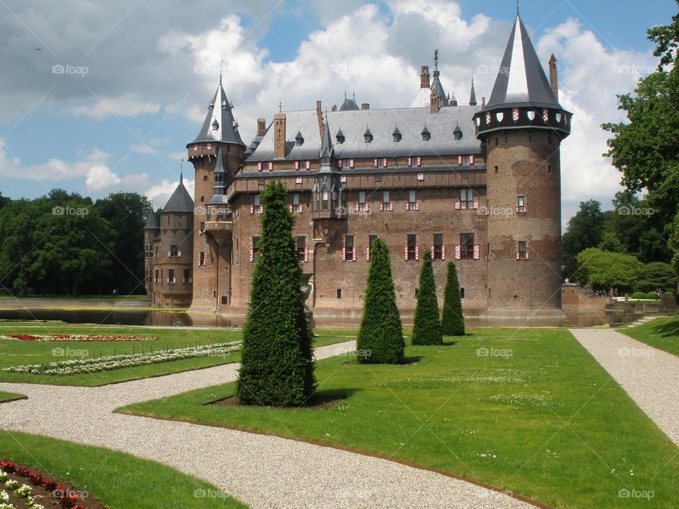 The Castle of Haarzuilens. Near the city of Utrecht