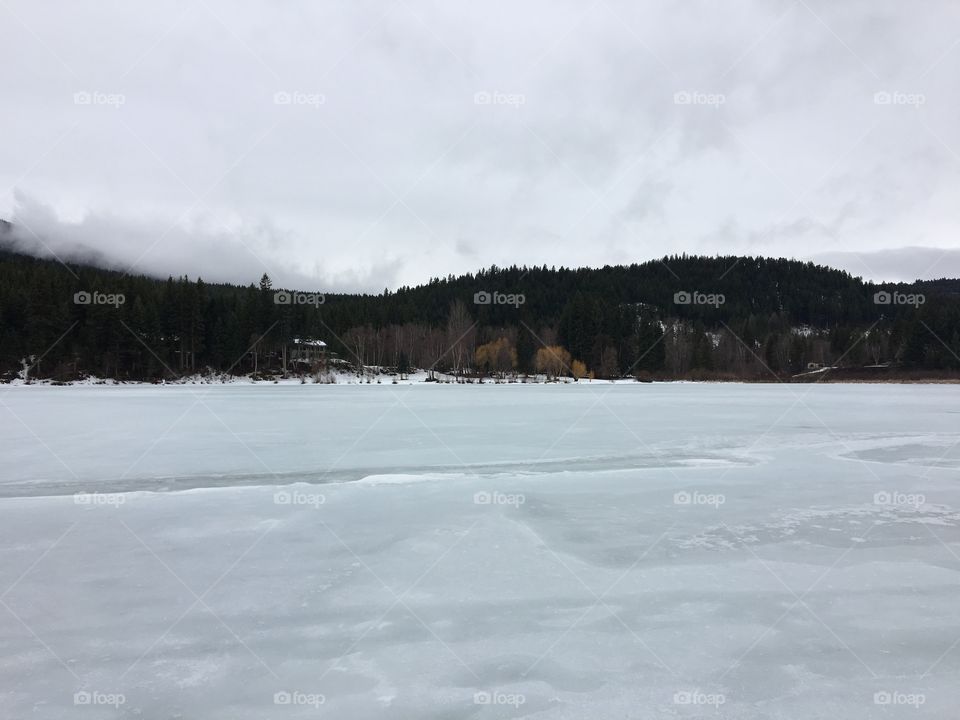 Frozen lake 