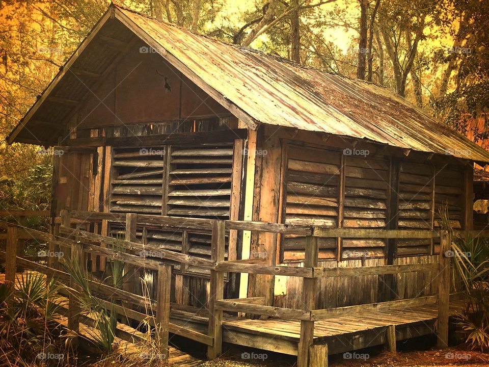 Antique ranch house