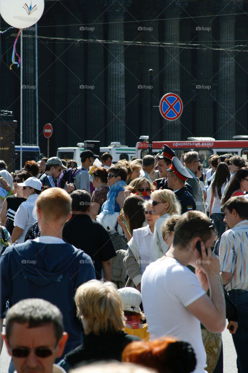 crowded street 