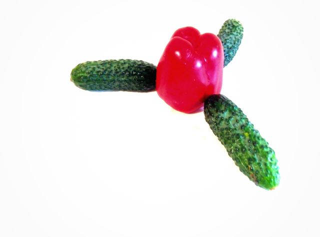 pepper and cucumber pepper and cucumber