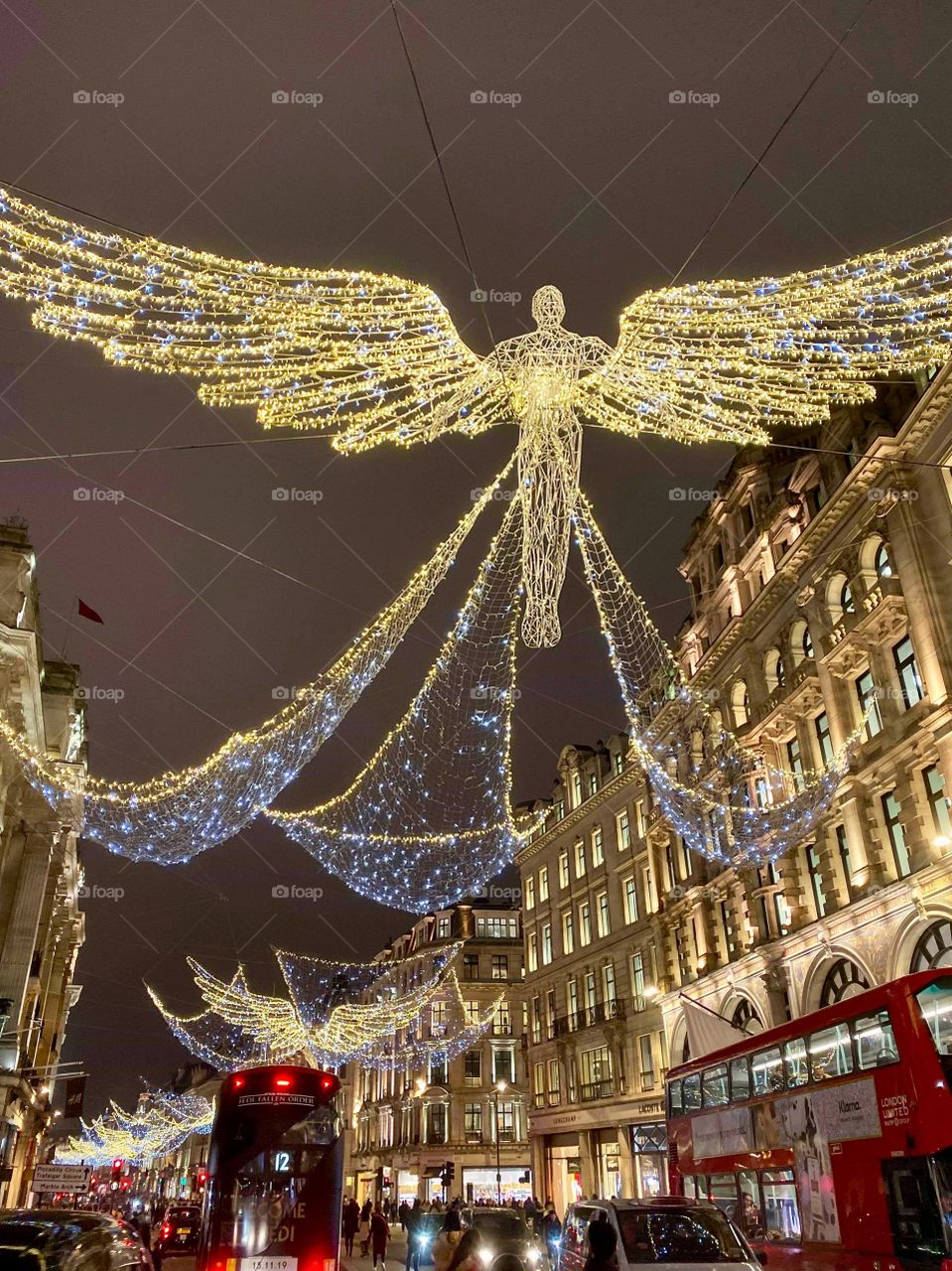London Christmas lights and decoration
