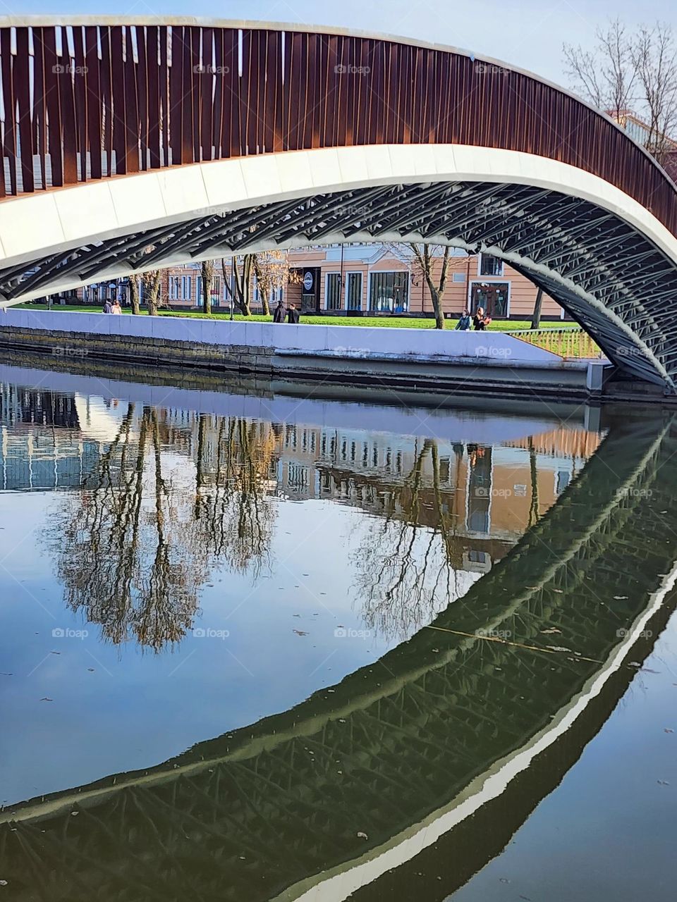 Bridge over river. Minsk, Belarus