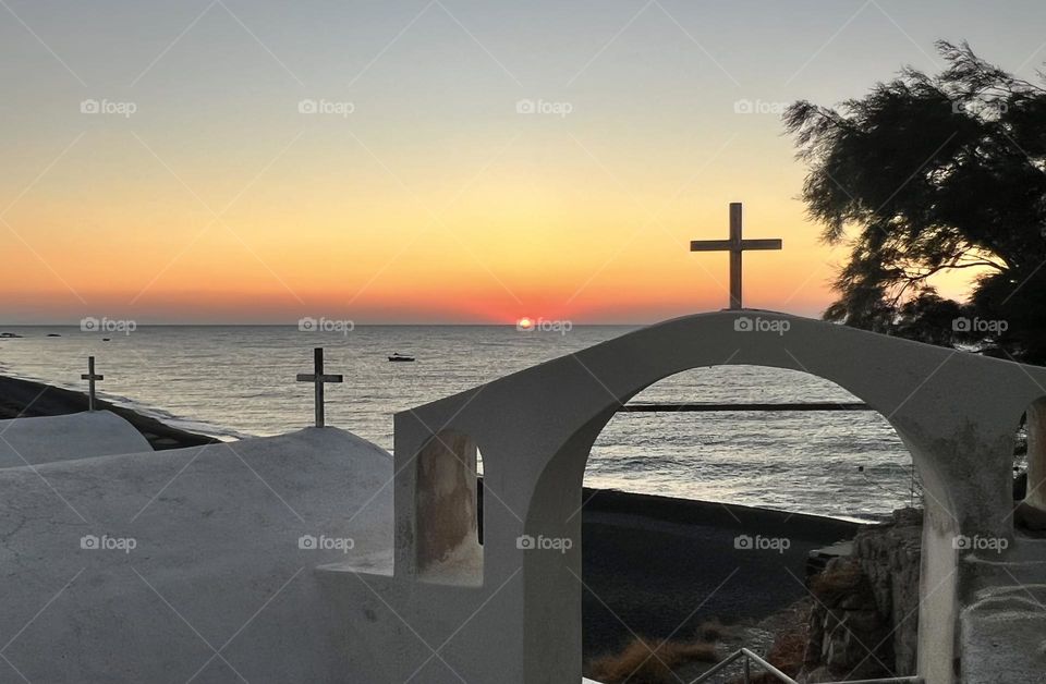 Sunrise in Santorini 