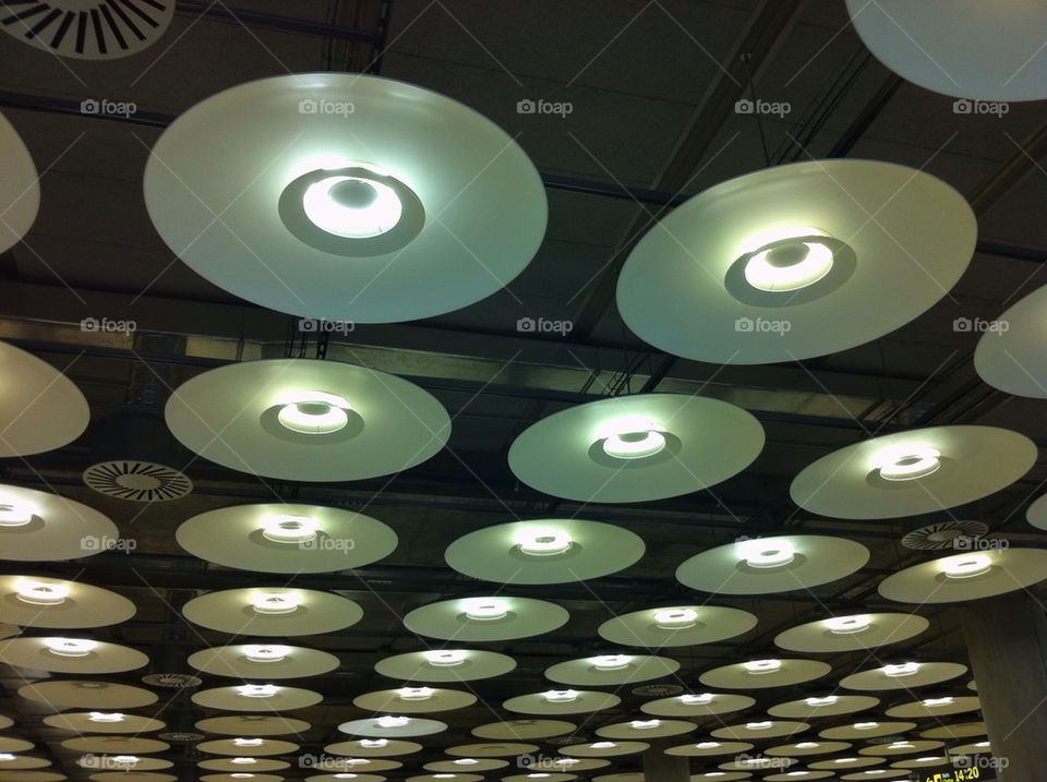 plates airport lights neon by wearevultures