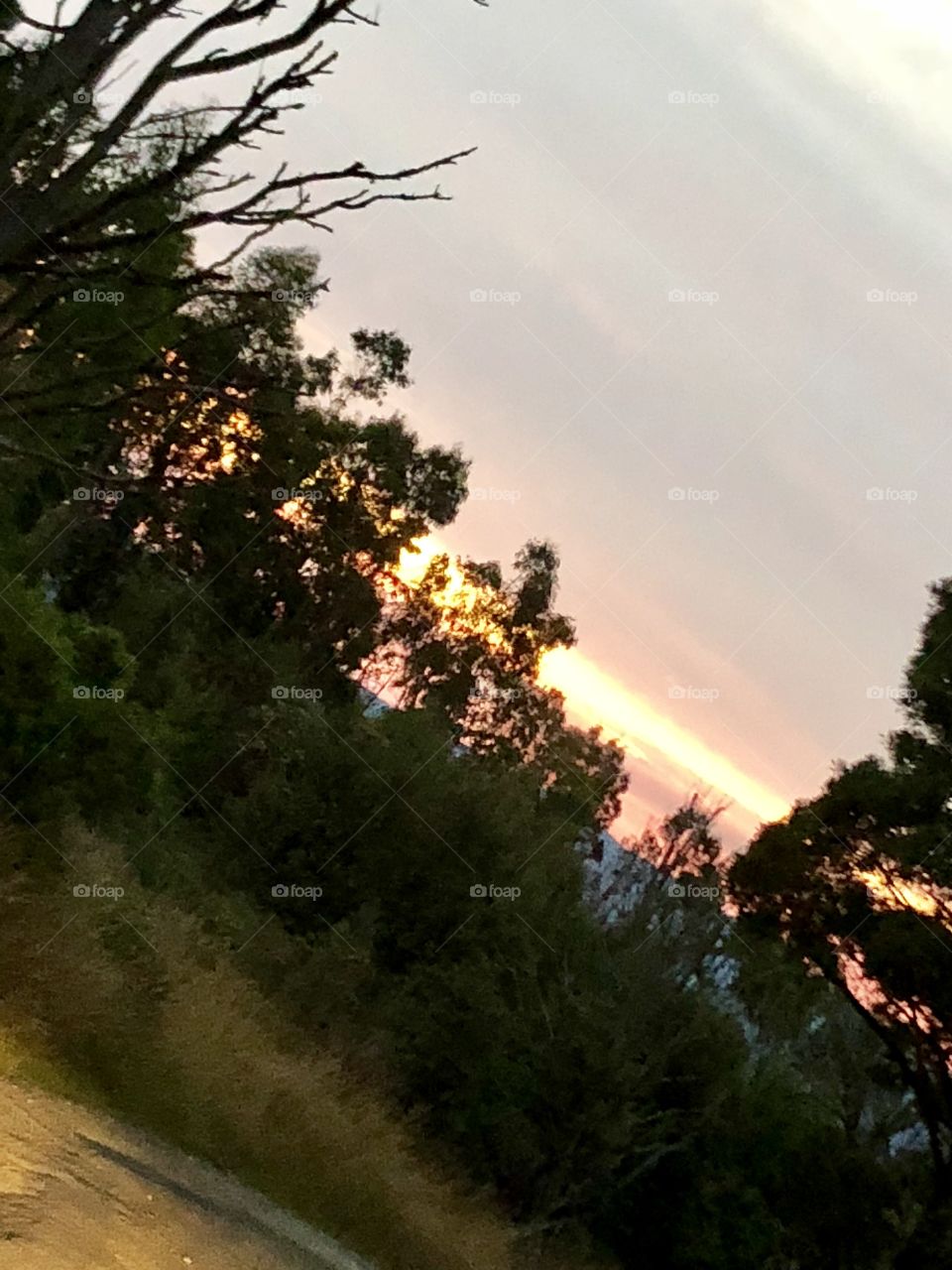 Sunset at mount Tazzie 