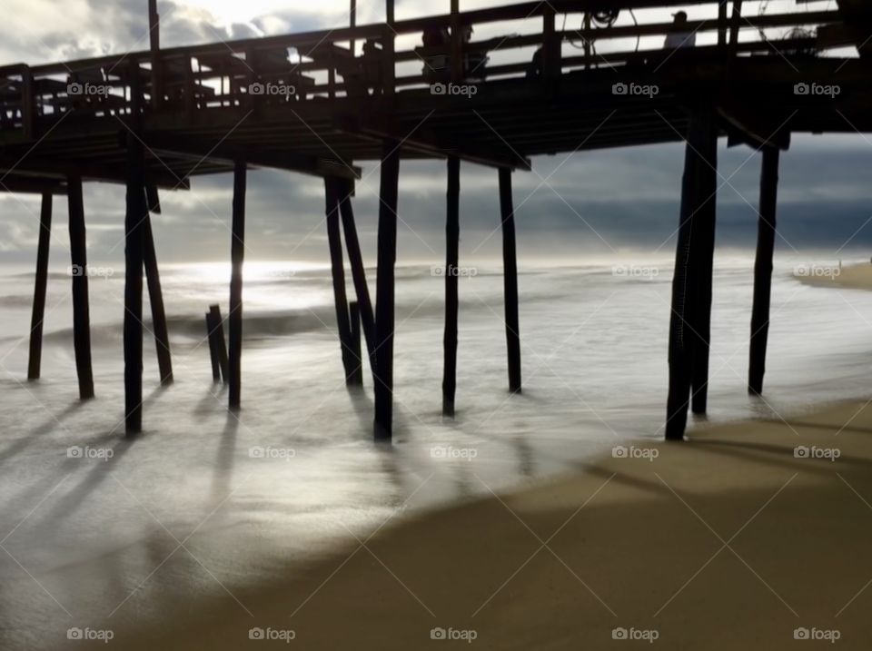 Under the ocean pier
