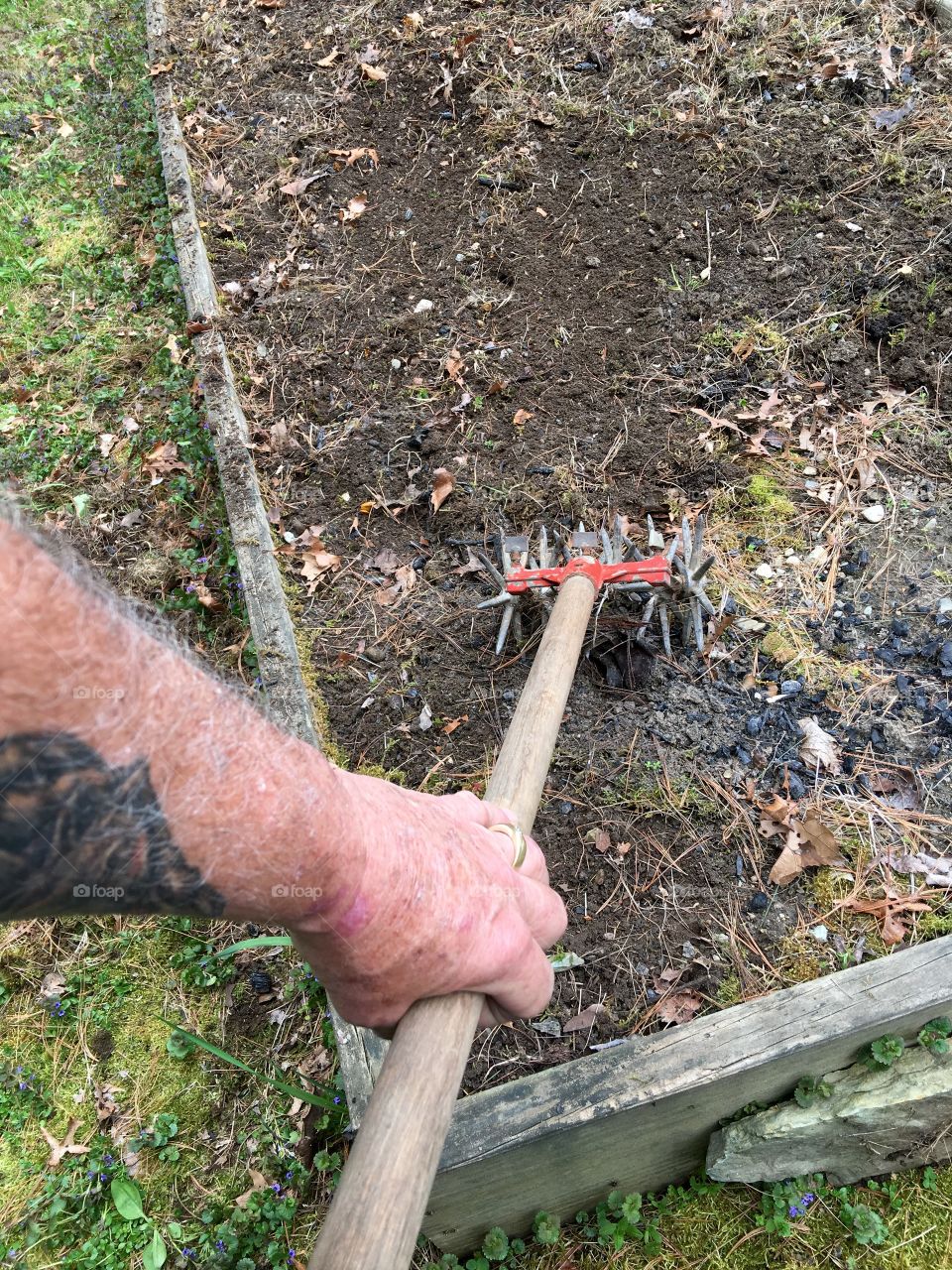 Cleaning Garden For Vegetable Planting