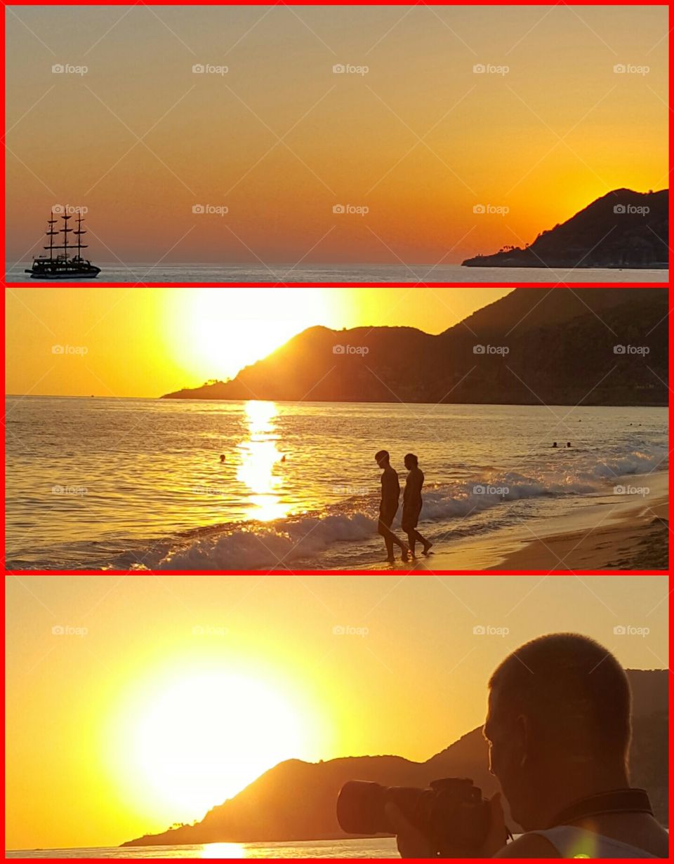 sunsets from Alanya