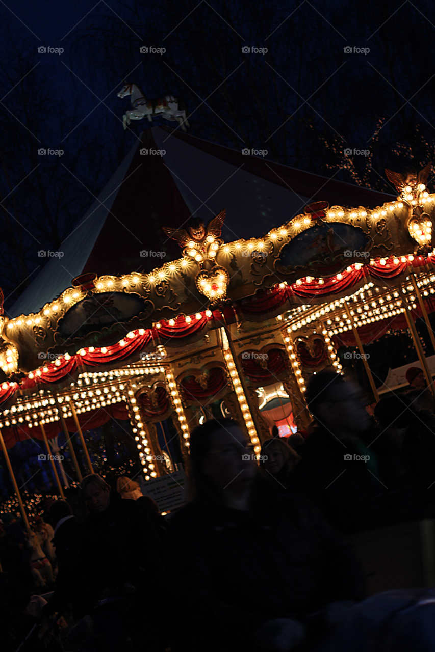 carnival christmas lights carousel by bycaylah