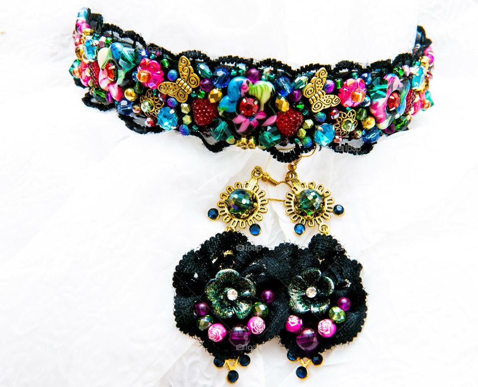 Rainbow crown , handmade 