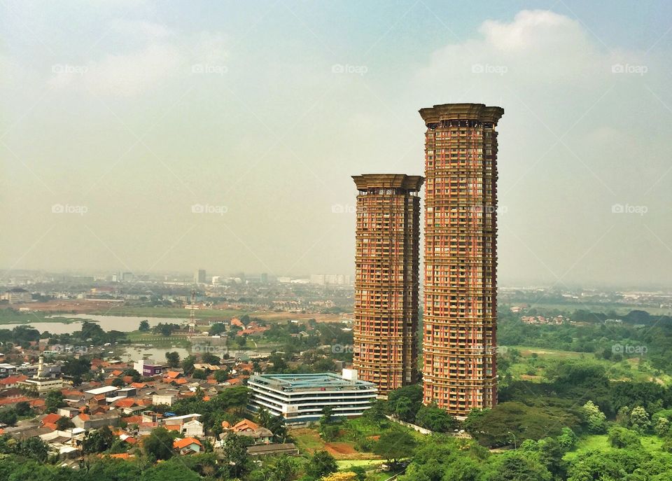 the condominium is seen from the view of a bird's eye call Amartapura which means Eternal Palace