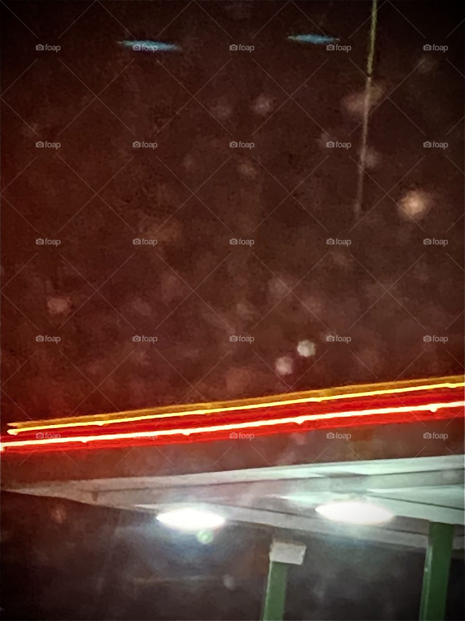 Red and Yellow Neon Lights