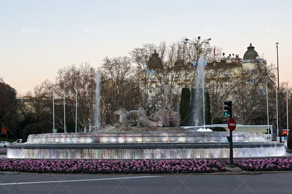 Fuente de Neptuno, Madrid, Spain 