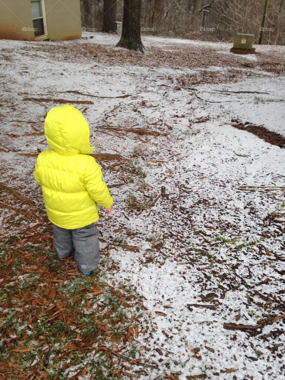 Toddler in the Snow