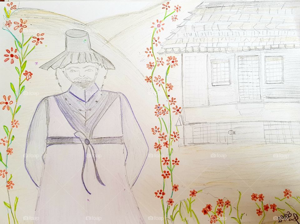Learning to Draw the Korean antique - Kids draw