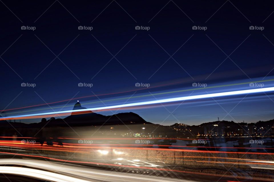 Light Trails in Rio de Janeiro