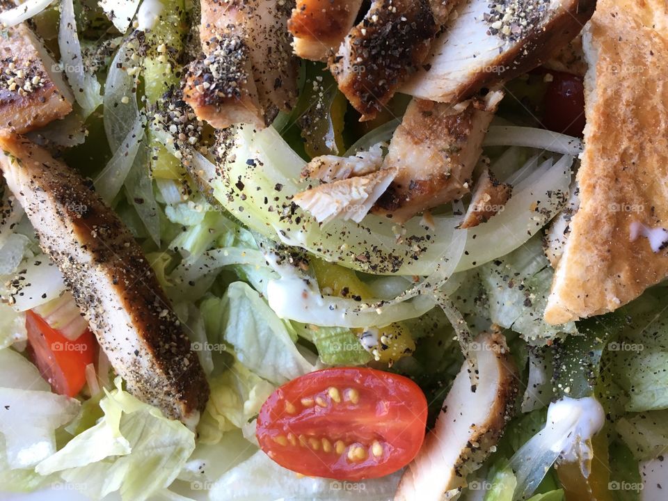 Grilled chicken salad