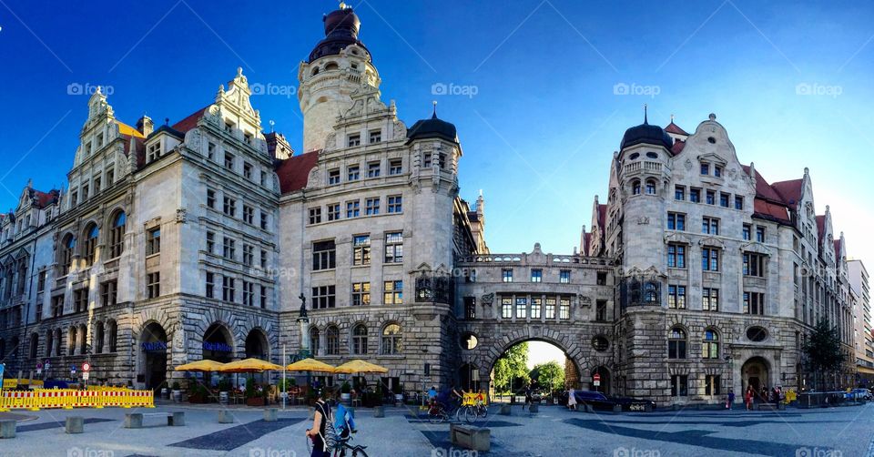 View of New town hall, Leipzig, Germany