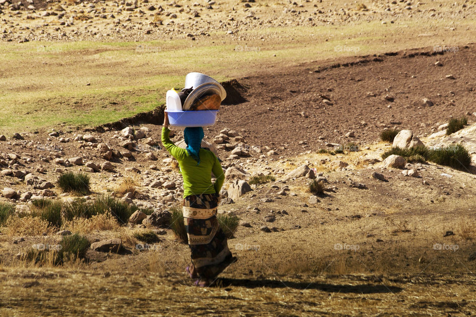 woman walking work traditional by nader_esk