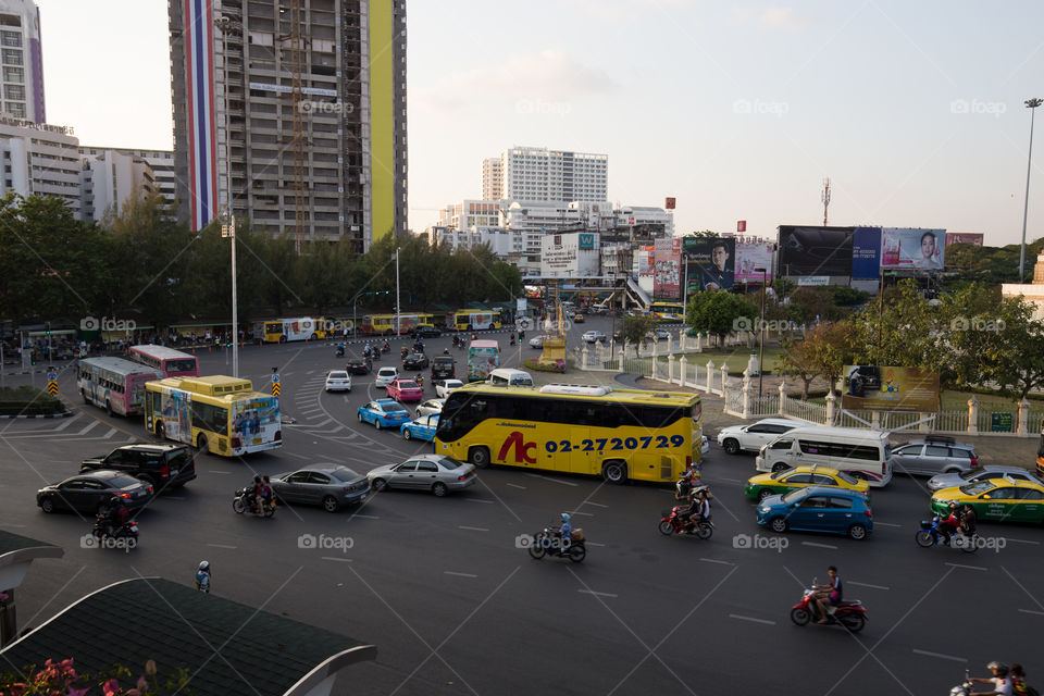 Road at victory monument 