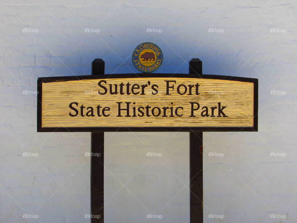 State Historical Park sign in Midtown Sacramento by Mark Sarden