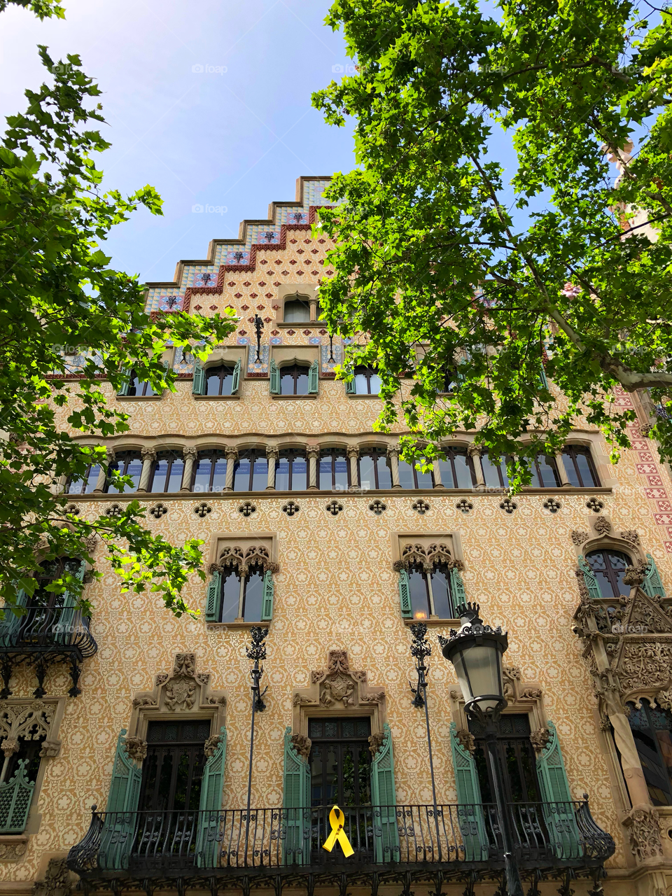 Casa amatller in Barcelona. Great Venetian style facade.