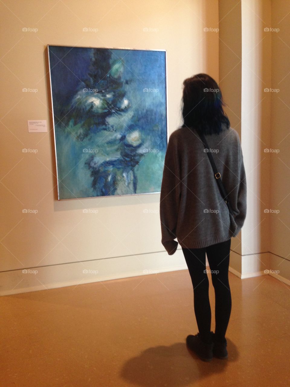 checking out the paintings!