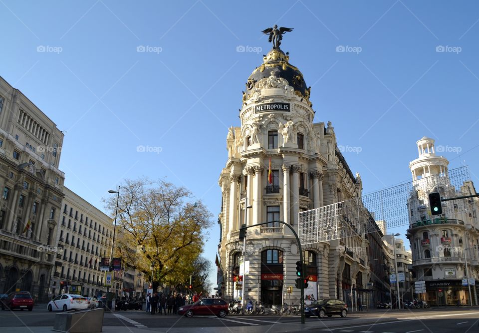 Metropolis building in Madrid 