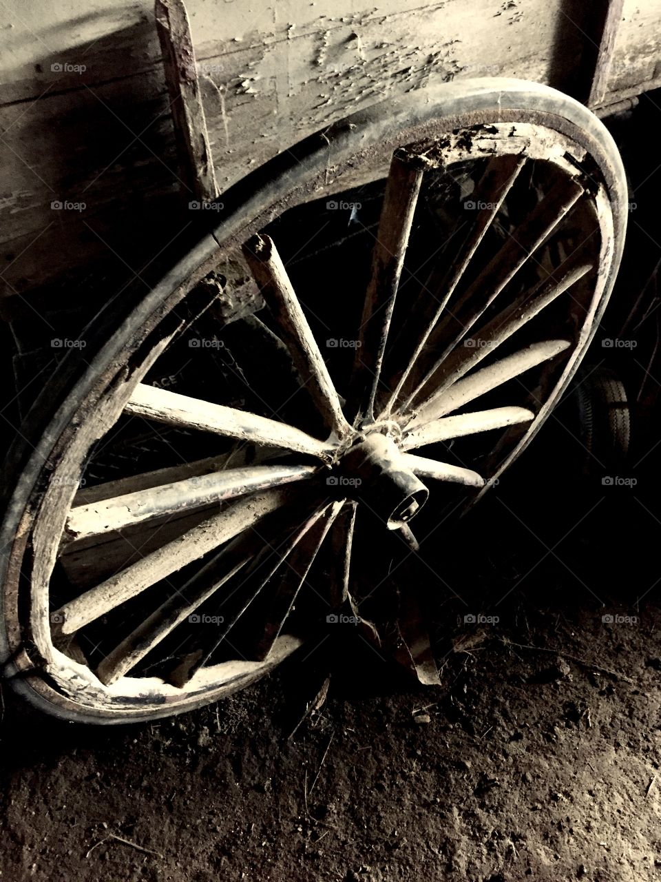 Antique farm equipment Wheel