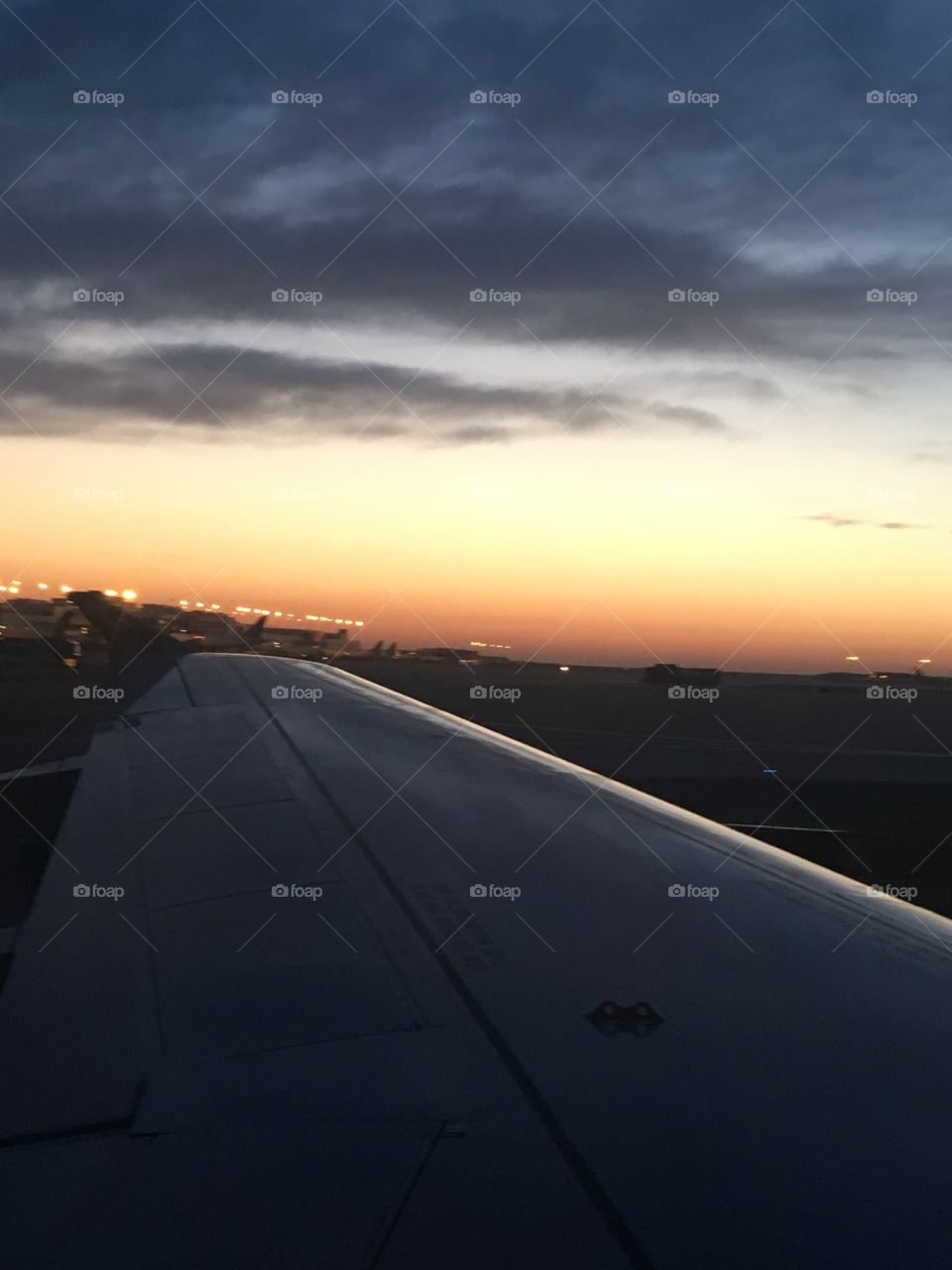 Airplane sun rise