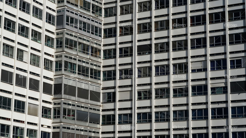Facade of an hospital in Antwerp, Belgium.