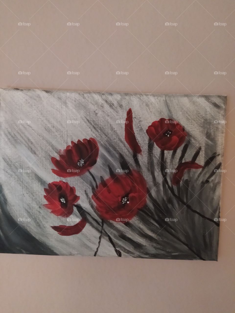 poppies in the wind