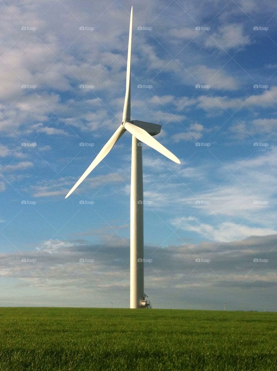 Windmill in the sun.